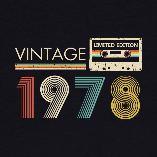 Vintage 1978 Limited Edition Cassette 45th Birthday by Kontjo